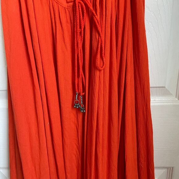 Free People Endless Summer Extratropical Maxi Dress Size Small Orange - Picture 9 of 13